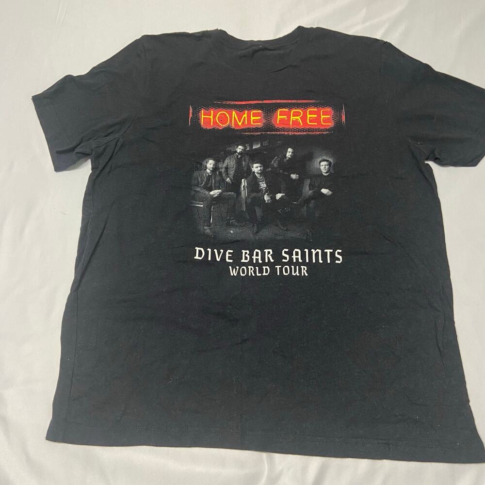 Home Free Dive Bar Saints World Tour T Shirt Iconic No Size Tag See Measurements